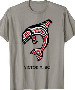 Victoria BC Canada Native American Indian Orca Killer Whales T-Shirt