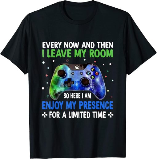 Every Now And Then I Leave My Room Funny Gaming Gamer Gift T-Shirt